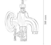 Kran ogrodowy dwufunkcyjny 0113