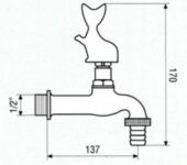 Kran mosiężny 10407